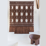 Панно Макраме коричневый цвет  варинант исполнения - 4 | Loft Concept в Нижнем Новгороде