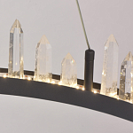 Люстра с двумя кольцами черного цвета с хрустальными элементами QUARTZ CRYSTAL варинант исполнения - 9 | Loft Concept в Нижнем Новгороде