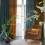 Кресло велюровое горчичного цвета Diaspro Mustard Armchair варинант исполнения - 6 | Loft Concept в Нижнем Новгороде