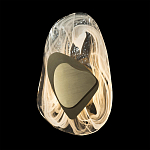 Бра овальное из стекла с золотым элементом Flow Texture  варинант исполнения - 5 | Loft Concept в Нижнем Новгороде