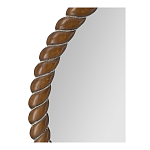 Зеркало круглое с текстурной рамой из натурального дерева  Pine Wall Mirror варинант исполнения - 3 | Loft Concept в Нижнем Новгороде