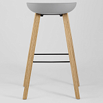 Барный стул на ножках из натурального дерева Boras Grey варинант исполнения - 4 | Loft Concept в Нижнем Новгороде