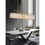 Люстра прямоугольная из фактурного стекла Chandelier Beam варинант исполнения - 2 | Loft Concept в Нижнем Новгороде