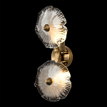 Бра с ветвистыми бронзовыми элементами и стеклянными рифлеными дисками Textured Glass Bra варинант исполнения - 2 | Loft Concept в Нижнем Новгороде