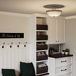 Потолочный светильник со стеклянным плафоном в виде купола Quoizel варинант исполнения - 6 | Loft Concept в Нижнем Новгороде