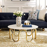 Дизайнерский журнальный столик чёрный с круглой столешницей Arycy варинант исполнения - 3 | Loft Concept в Нижнем Новгороде