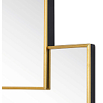 Золотое зеркальное панно из зеркальных квадратов Overlapping варинант исполнения - 1 | Loft Concept в Нижнем Новгороде