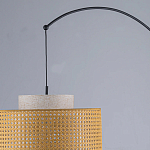 Торшер с декоративным поясом из плетеного бамбука Biuloggicu варинант исполнения - 7 | Loft Concept в Нижнем Новгороде