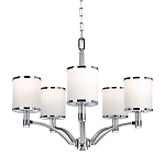 Люстра с белыми стеклянными плафонами в форме цилиндра Feiss варинант исполнения - 1 | Loft Concept в Нижнем Новгороде