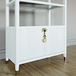 Стеллаж со стеклянными полками Elsa Dreams White варинант исполнения - 2 | Loft Concept в Нижнем Новгороде