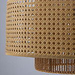 Подвесной светильник с абажуром из плтеного бамбука Light Inside the Cell варинант исполнения - 8 | Loft Concept в Нижнем Новгороде