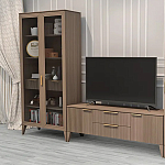 Витрина 2-х дверная с 5-ю полками и 2-мя ящиками Harper Line варинант исполнения - 3 | Loft Concept в Нижнем Новгороде