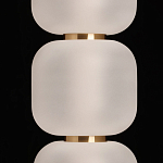 Подвесной светильник с 3-мя округлыми матовыми плафонами из белого стекла Golden Swirl варинант исполнения - 6 | Loft Concept в Нижнем Новгороде