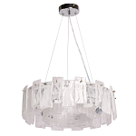 Люстра круглая с подвесными прямоугольными пластинами из стекла Glacier Panels варинант исполнения - 2 | Loft Concept в Нижнем Новгороде