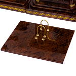 Настольный письменный набор с часами и визитницами из природного камня обсидиана Royal Present варинант исполнения - 2 | Loft Concept в Нижнем Новгороде