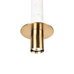 Подвесной светильник с узким цилиндрическим плафоном и золотым металлическим декором Concrete Pipe варинант исполнения - 15 | Loft Concept в Нижнем Новгороде