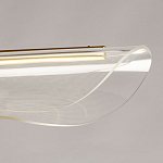 Люстра линейная с прозрачным волнообразным плафоном Wave Line варинант исполнения - 4 | Loft Concept в Нижнем Новгороде