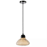 Подвесной светильник с янтарным фактурным плафоном Lamp with Frozen Glass Effect варинант исполнения - 3 | Loft Concept в Нижнем Новгороде