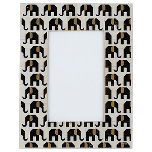 Фоторамка кость Indian Elephants Bone Inlay photo frame
