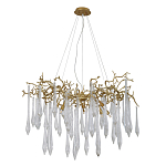 Люстра подвесная с прозрачными подвесками в форме капель Droplet Chandelier варинант исполнения - 2 | Loft Concept в Нижнем Новгороде