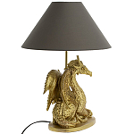 Настольная лампа с абажуром Дракон Golden Dragon Lamp Brown варинант исполнения - 2 | Loft Concept в Нижнем Новгороде