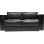 Дизайнерский кожаный диван черный Poltronova Saratoga Sofa варинант исполнения - 1 | Loft Concept в Нижнем Новгороде