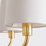 Люстра золотая с белыми тканевыми абажурами Coolness варинант исполнения - 4 | Loft Concept в Нижнем Новгороде