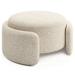 Круглая Оттоманка Alice ткань букле