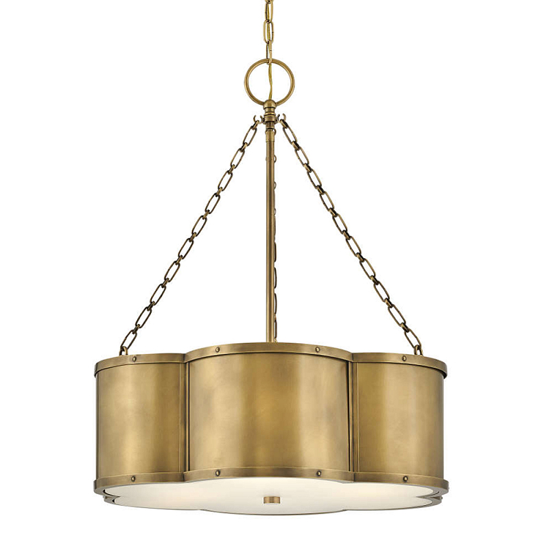 Люстра подвесная волнистой формы Hinkley Латунь Белый Черный в Нижнем Новгороде | Loft Concept 