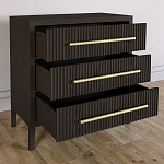 Комод Primo с 3 выдвижными ящиками Темный орех варинант исполнения - 5 | Loft Concept в Нижнем Новгороде