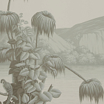 Обои ручная роспись Le Brésil Crystal Grey варинант исполнения - 3 | Loft Concept в Нижнем Новгороде