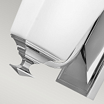 Бра с белым матовым плафоном на прямоугольном основании цвета хром Hinkley варинант исполнения - 3 | Loft Concept в Нижнем Новгороде