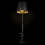 Торшер с черным абажуром и оригинальной ножкой в форме автомата Flos варинант исполнения - 3 | Loft Concept в Нижнем Новгороде