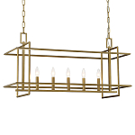 Подвесной светильник прямоугольный 5-ти ламповый Linear Kitchen Light варинант исполнения - 1 | Loft Concept в Нижнем Новгороде