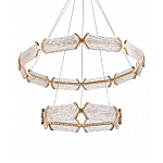 Люстра с 2-мя кольцами с текстурным природным рисунком IceFlame варинант исполнения - 2 | Loft Concept в Нижнем Новгороде