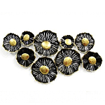 Панно настенное Blank Sheet  Black flower варинант исполнения - 1 | Loft Concept в Нижнем Новгороде