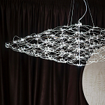 Люстра подвесная с тонкой металлической конструкцией цвета хром Quasar варинант исполнения - 9 | Loft Concept в Нижнем Новгороде