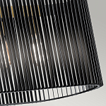 Люстра подвесная овальной формы с металлическим решетчатым абажуром матово-черного цвета и 5 лампами Kichler варинант исполнения - 5 | Loft Concept в Нижнем Новгороде