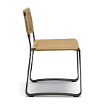 Дизайнерский стул с каркасом из металла с плетеными сиденьем и спинкой GREEN POINT Chair варинант исполнения - 5 | Loft Concept в Нижнем Новгороде