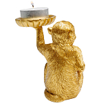 Подсвечник золотая обезьяна с блюдцем Golden Monkey варинант исполнения - 3 | Loft Concept в Нижнем Новгороде