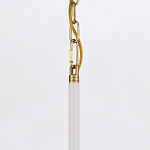 Подвесной светильник с плафоном в форме плоского купола и белой шарообразной лампой Eurofase варинант исполнения - 13 | Loft Concept в Нижнем Новгороде