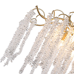 Люстра подвесная с изогнутыми золотистыми элементами и хрустальными подвесками FAIRYTREE Light варинант исполнения - 2 | Loft Concept в Нижнем Новгороде