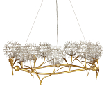 Люстра круглая с декором в виде цветков одуванчика Hanging Dandelion варинант исполнения - 4 | Loft Concept в Нижнем Новгороде