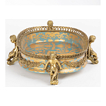 Чаша с орнаментом на ножках в виде бронзовых ангелов Eden Garden варинант исполнения - 3 | Loft Concept в Нижнем Новгороде