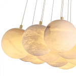 Люстра подвесная круглая с сферическими плафонами из натурального камня Glowing Spheres варинант исполнения - 5 | Loft Concept в Нижнем Новгороде