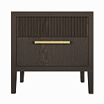 Прикроватная Тумбочка Primo с двумя ящиками Темный орех варинант исполнения - 6 | Loft Concept в Нижнем Новгороде