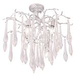 Люстра потолочная с прозрачными стеклянными подвесками в форме капель Droplet Chandelier варинант исполнения - 1 | Loft Concept в Нижнем Новгороде