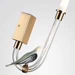 Бра с прозрачной изогнутой трубкой и декоративной фигуркой птицы Ganthea варинант исполнения - 4 | Loft Concept в Нижнем Новгороде