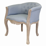 Кресло низкое в стиле прованс Louis French Armchair light blue flax варинант исполнения - 3 | Loft Concept в Нижнем Новгороде