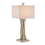 Настольная лампа с каркасом в виде веток деревьев с абажуром из ткани Natural Driftwood варинант исполнения - 1 | Loft Concept в Нижнем Новгороде